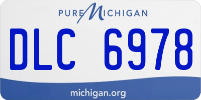 MI license plate DLC6978