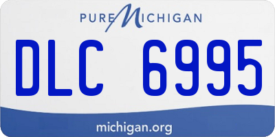 MI license plate DLC6995