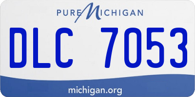 MI license plate DLC7053