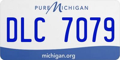 MI license plate DLC7079