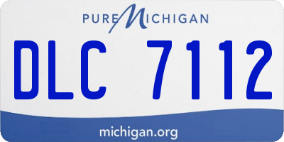 MI license plate DLC7112