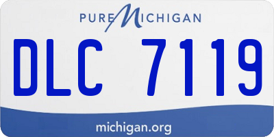 MI license plate DLC7119