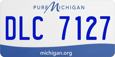 MI license plate DLC7127