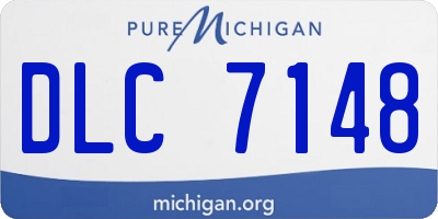 MI license plate DLC7148