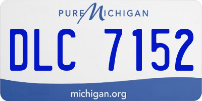 MI license plate DLC7152