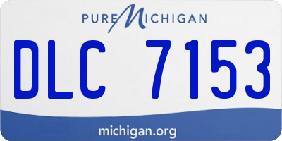 MI license plate DLC7153