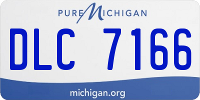 MI license plate DLC7166