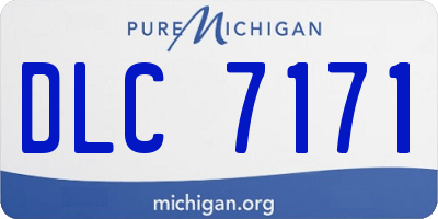 MI license plate DLC7171
