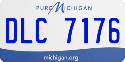MI license plate DLC7176