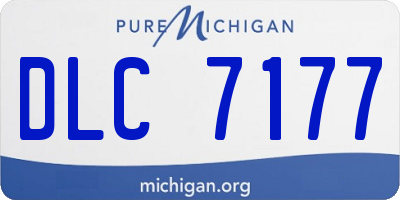 MI license plate DLC7177
