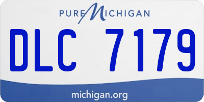 MI license plate DLC7179
