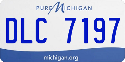 MI license plate DLC7197