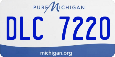 MI license plate DLC7220