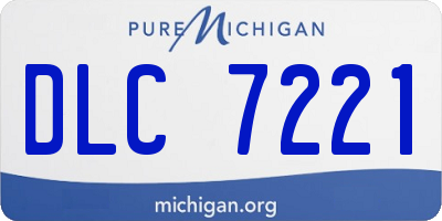 MI license plate DLC7221
