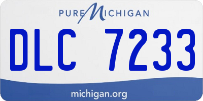 MI license plate DLC7233