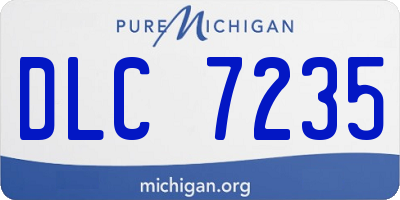 MI license plate DLC7235