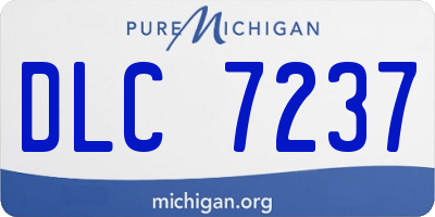 MI license plate DLC7237