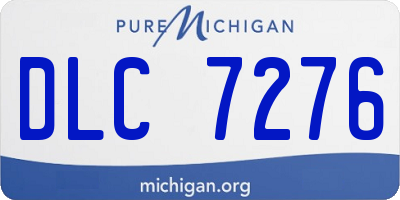 MI license plate DLC7276