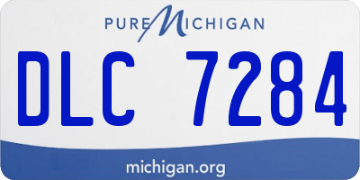 MI license plate DLC7284