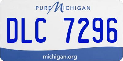 MI license plate DLC7296