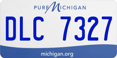 MI license plate DLC7327