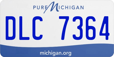 MI license plate DLC7364