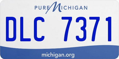 MI license plate DLC7371