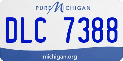 MI license plate DLC7388