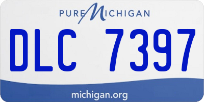 MI license plate DLC7397