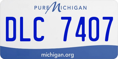 MI license plate DLC7407