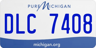 MI license plate DLC7408