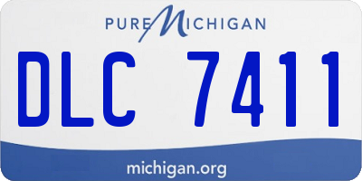 MI license plate DLC7411