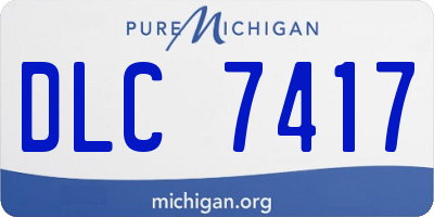MI license plate DLC7417