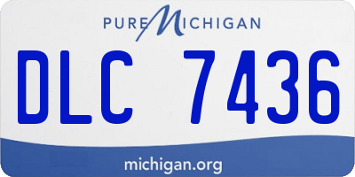 MI license plate DLC7436