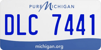 MI license plate DLC7441