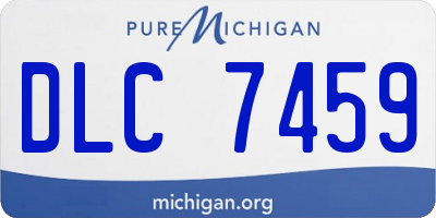 MI license plate DLC7459