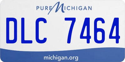 MI license plate DLC7464