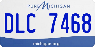 MI license plate DLC7468