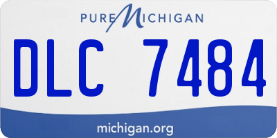 MI license plate DLC7484