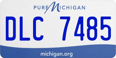 MI license plate DLC7485