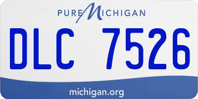 MI license plate DLC7526