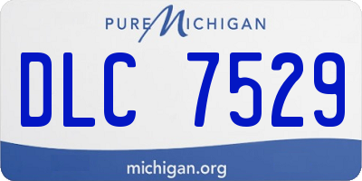 MI license plate DLC7529