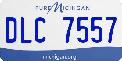 MI license plate DLC7557