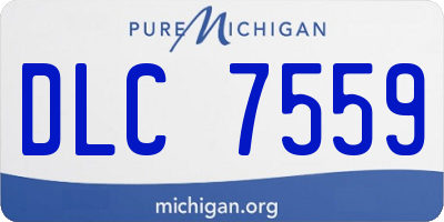 MI license plate DLC7559