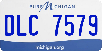 MI license plate DLC7579
