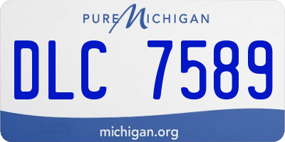 MI license plate DLC7589