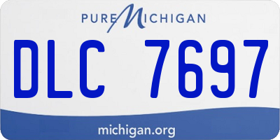 MI license plate DLC7697