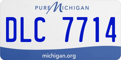 MI license plate DLC7714