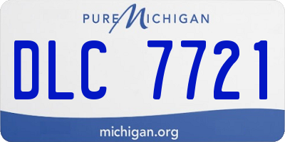 MI license plate DLC7721