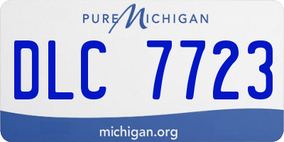 MI license plate DLC7723
